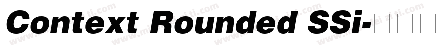 Context Rounded SSi字体转换